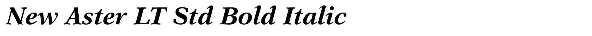 New Aster LT Std Bold Italic image